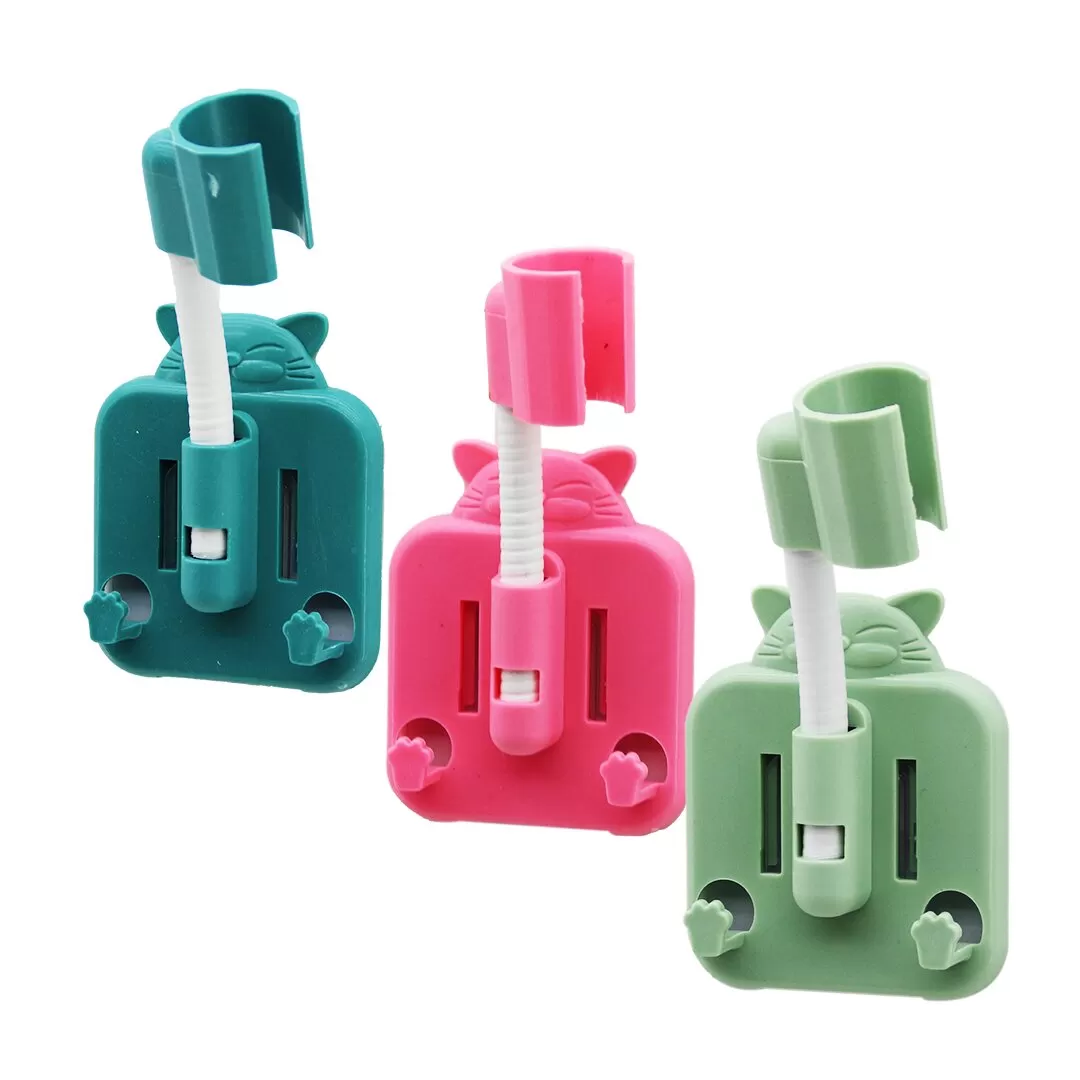 Renkli̇ Plasti̇k - Oturan Kedi̇ Fi̇gürlü  Duş Askisi  4 Yön Oynar Başlik