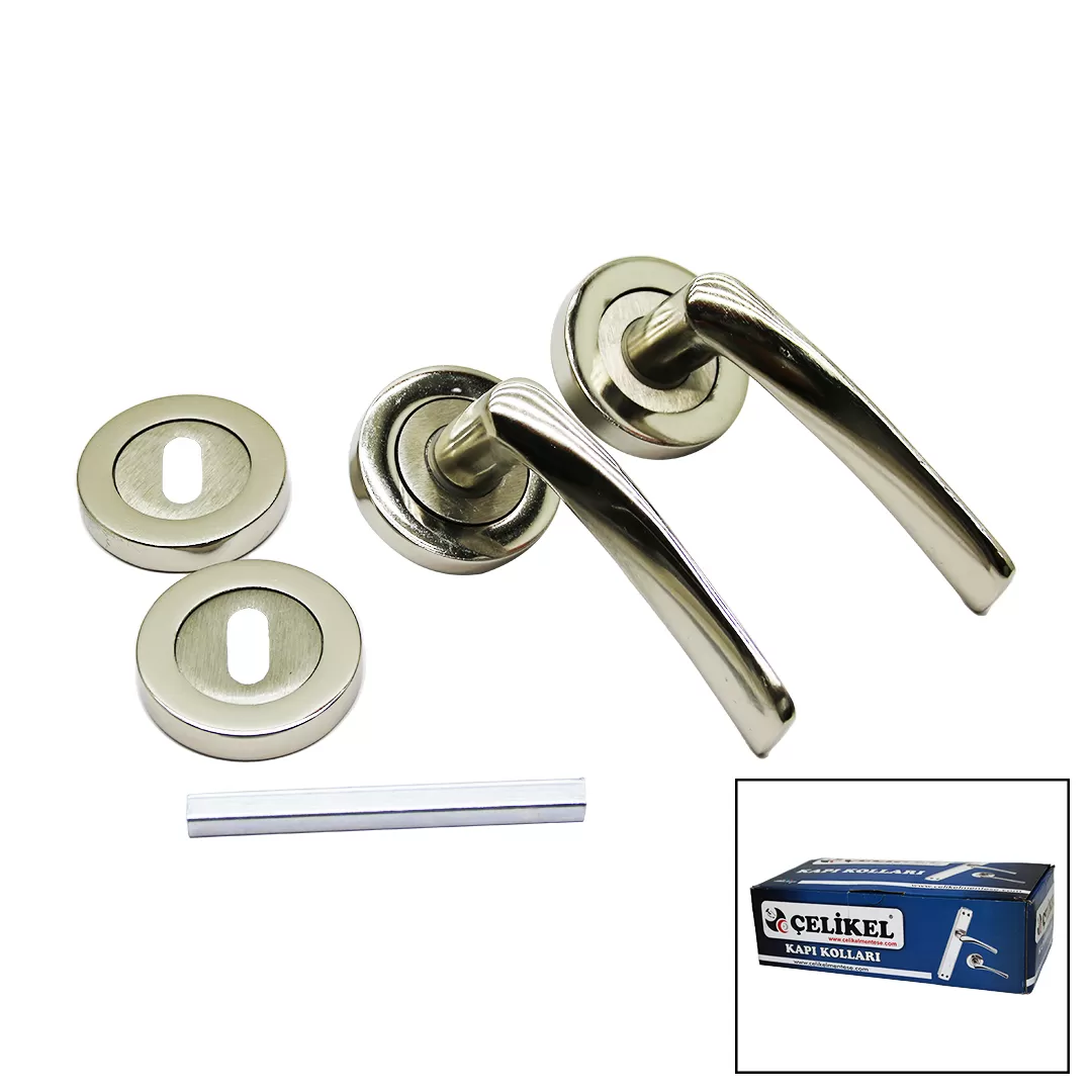 Çeli̇kel-07 Ameri̇kan Oda Kapi Kolu Ni̇kel Saten (4172)