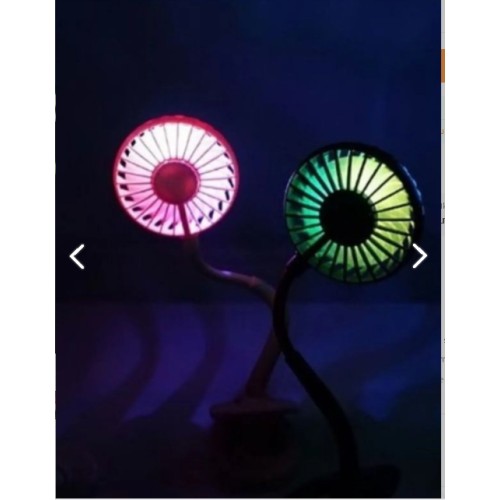 Portatif Işıklı Mini Klipsli Fan Portatif Işıklı Mini Klipsli Fan