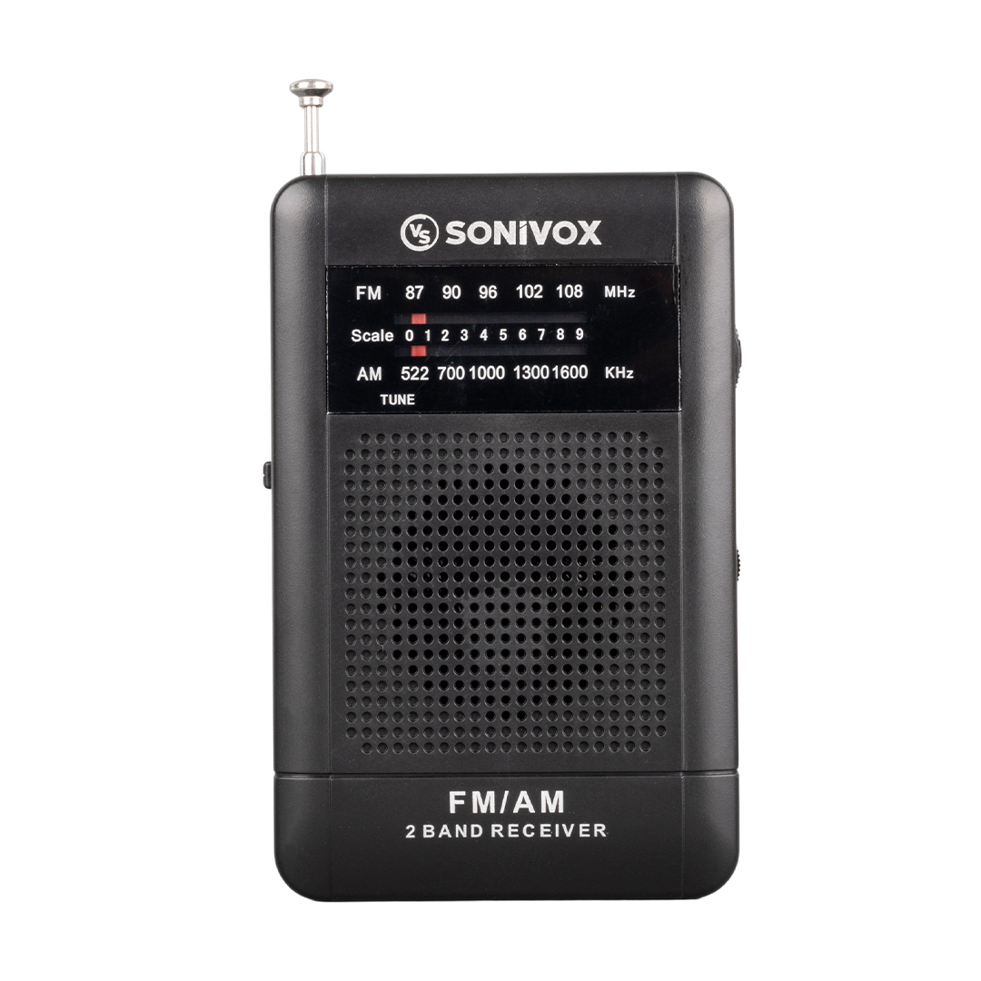 Si̇yah Renk Cep Ti̇pi̇ Analog Fm Radyo Vs-R115 (4172)