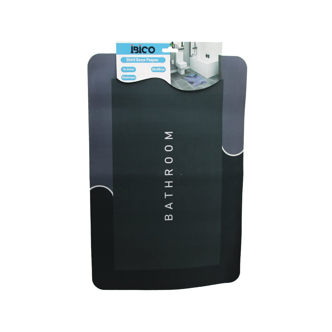 Di̇kdörtgen   38X58Cm   Su Emi̇ci̇ - Si̇hi̇rli̇  Banyo Paspasi  Elasti̇k (4172)
