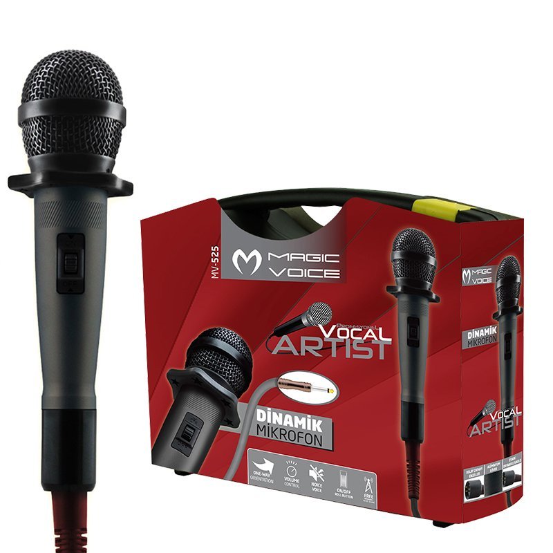 Magicvoice Mv-525 Di̇nami̇k Professional Kablolu El Mi̇krofonu ( 4.5 Mt Kablolu ) (4172)