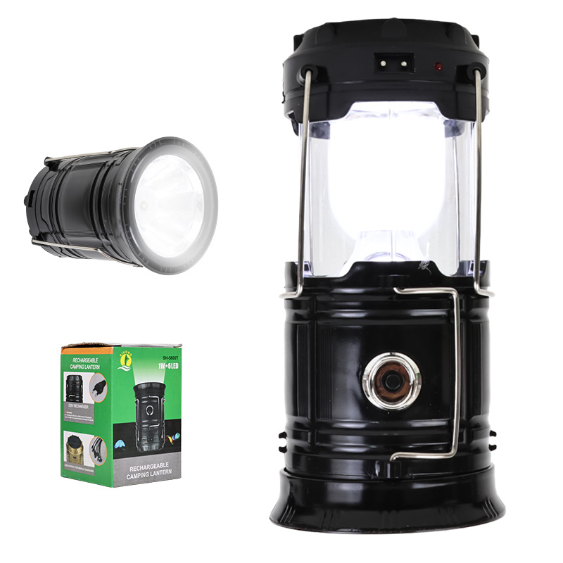 1W+6Led Solar+Şarjli Kamp Lambasi (4172)