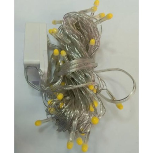 10M 100 Led Damla Uçlu Led Işık Beyaz Işık Şeffaf Kablo