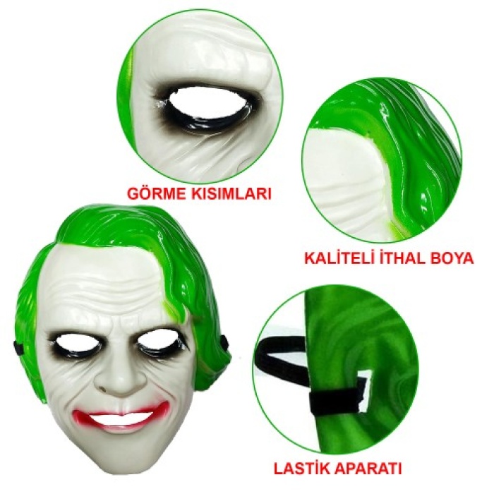 The Dark Knight Joker Maskesi - Filmden Uyarlanan İkonik Joker Maskesi