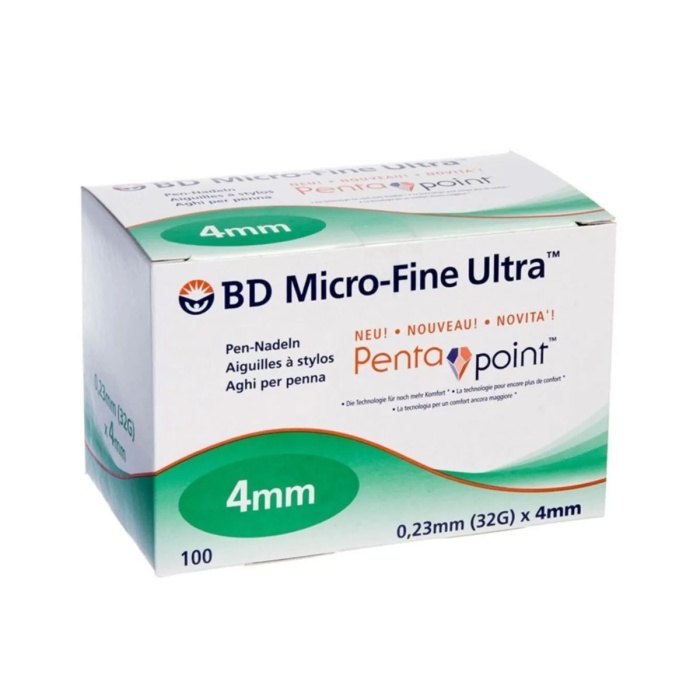 BD Micro-Fine Plus Kalem İğnesi 0,23 mm (32G) x 4 mm 100 Adet