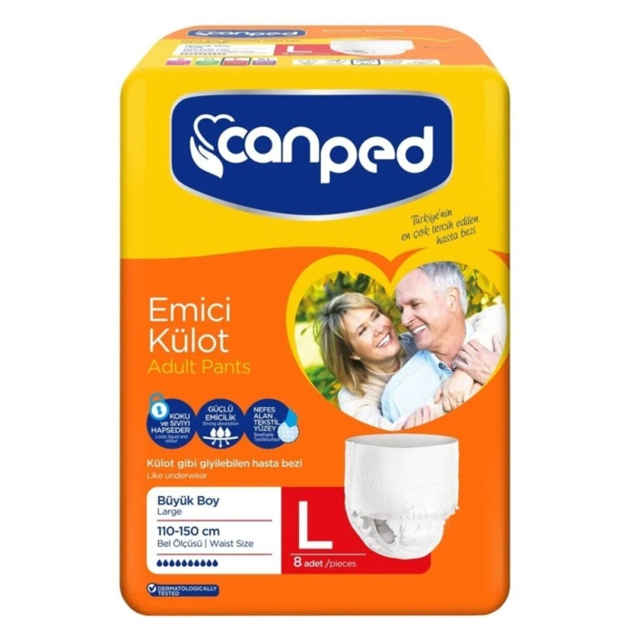 Canped Emici Külot Büyük Boy 8 Adet