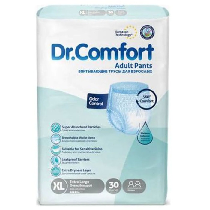 Dr. Comfort Emici Külot Bez XL Büyük Boy 30 Adet