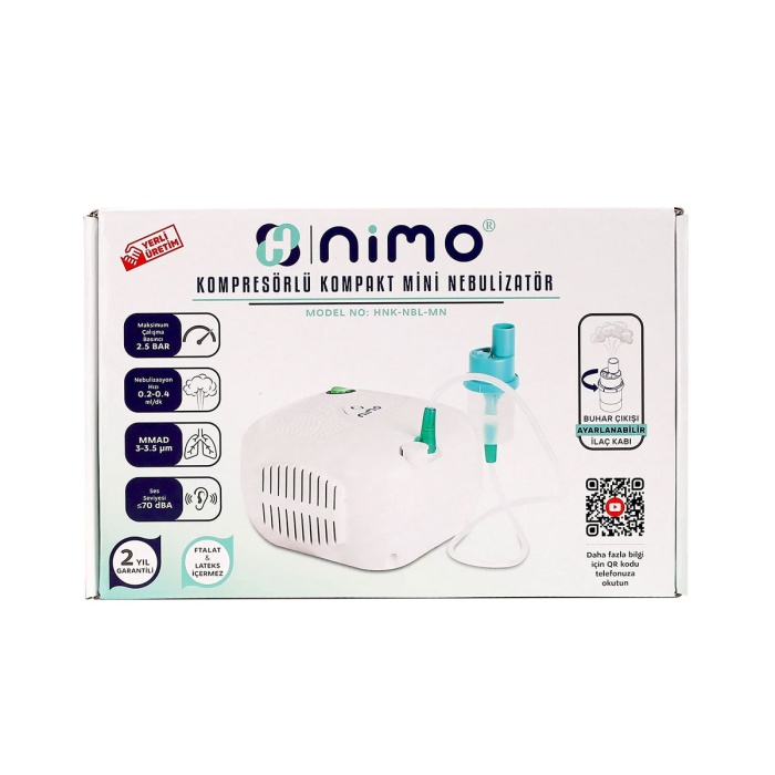Nimo Kompresörlü Mini Nebulizatör