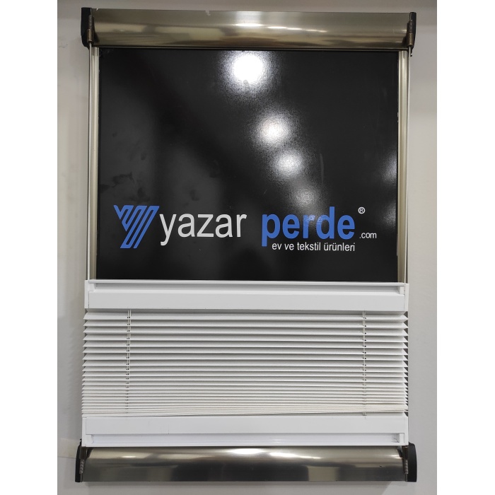 Katlanabilir Cam Balkon Perdesi Beyaz (Kancalı - Vidalı)