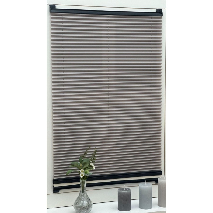 YAZAR HOME ÇİFTLİ SİSTEM PLİSE PERDE - KÜL GRİ