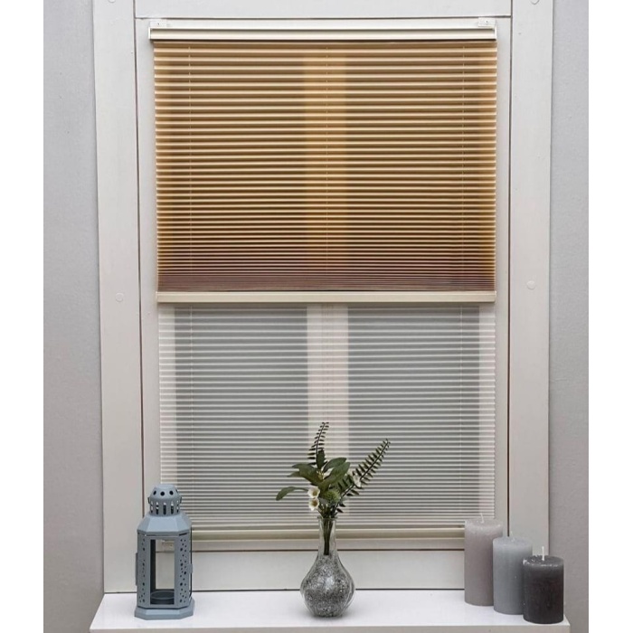 YAZAR HOME ÇİFTLİ SİSTEM PLİSE PERDE-BEJ