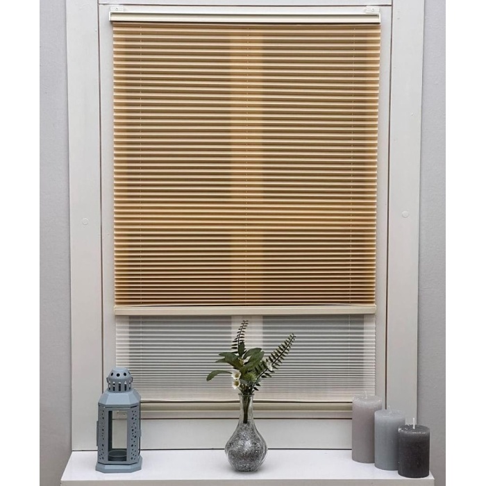 YAZAR HOME ÇİFTLİ SİSTEM PLİSE PERDE-BEJ