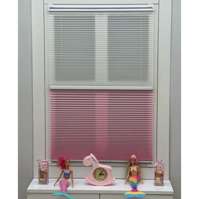 YAZAR HOME ÇİFTLİ SİSTEM PLİSE PERDE-PEMBE