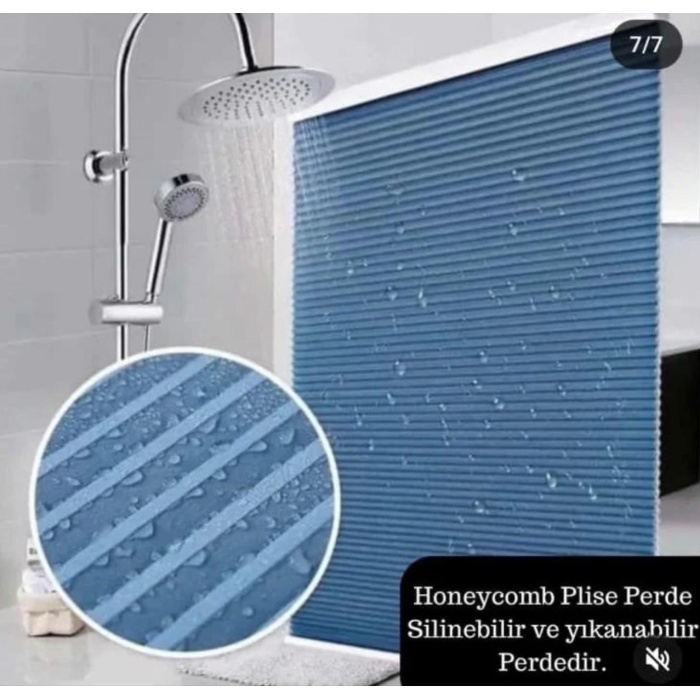 Honeycomb (BAL PETEĞİ) Çiftli Sistem Gece-Gündüz %100 Karartma Ve Isı Yalıtımlı Plise Perde