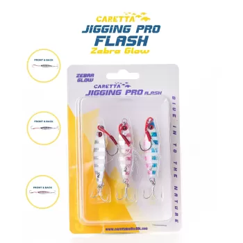 Caretta Jigging Pro Flash Jig Yem Zebra Glow