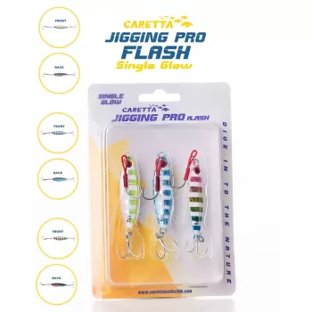 Caretta Jigging Pro Flash Jig Yem Single Glow