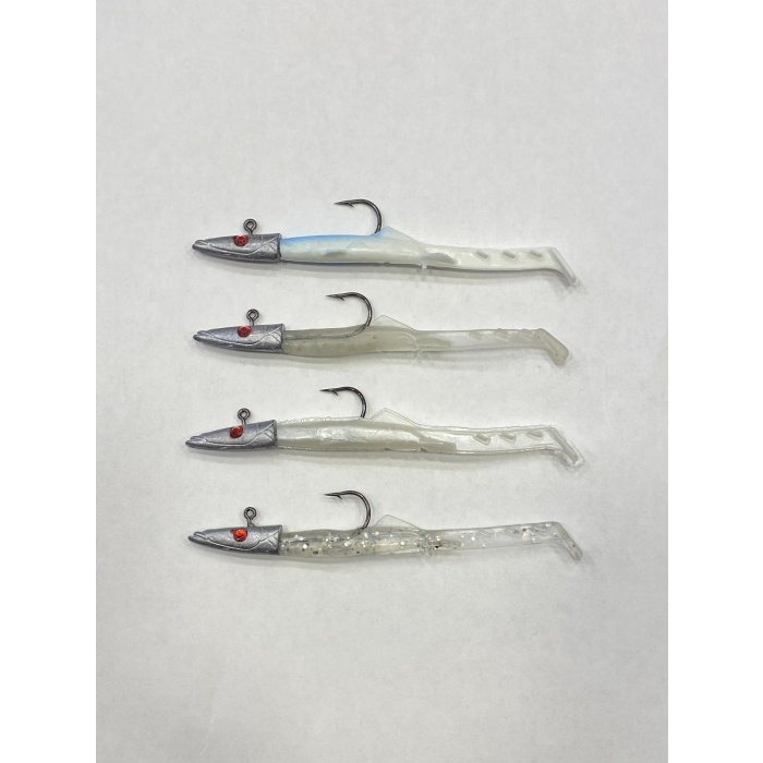 Köpekbalığı Silikon Zargana Seti (4 ADET) 10 cm 7.5 gr