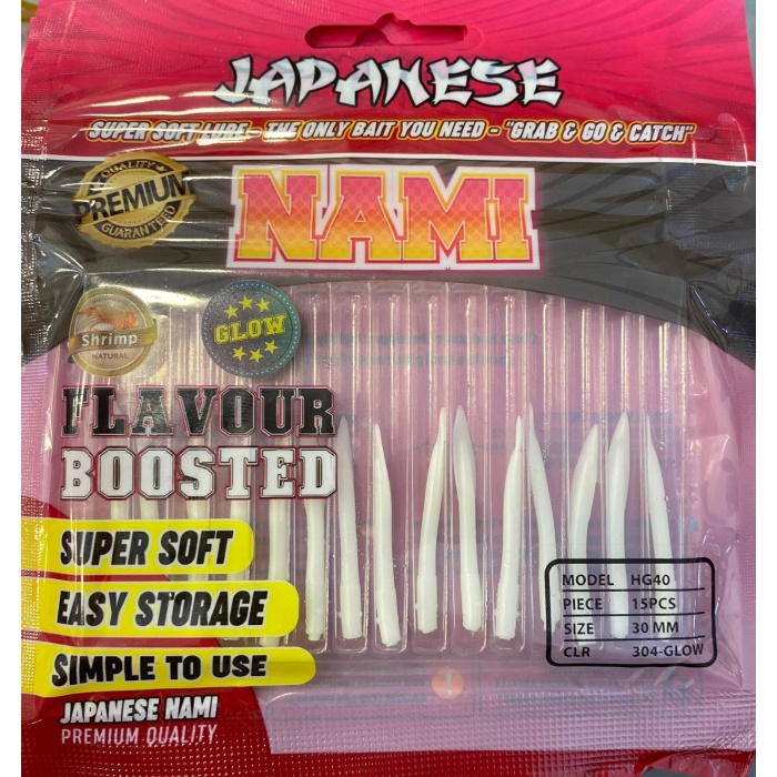 Japanese Nami 3 cm Aromalı LRF Silikon Yem 15ad.