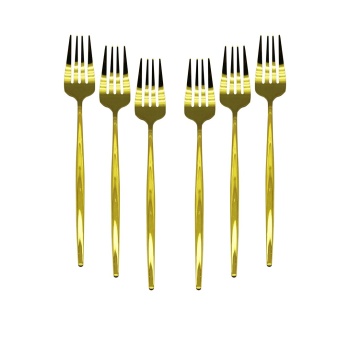 NEWLİFE CLKN-2232 ( 6PCS ) ( GOLD ) YEMEK ÇATAL SETİ*100