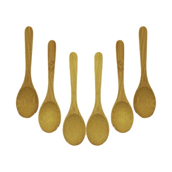 TATA BAMBOO & WOOD DMR-8467 ( 6PCS & OVAL ) AHŞAP BAMBU ( ÇAY KAŞIK ) SETİ*500
