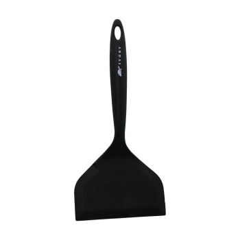 IVORY IVO-SL164 ( SİLİKON & SİYAH ) ( JUMBO & GENİŞ AĞIZ ) SPATULA ( 25.5CM -- AĞIZ: 12CM )*240
