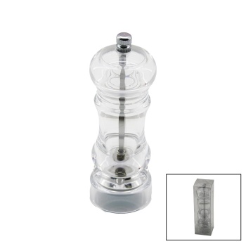 YAKUT-12611 ( BÜYÜK=5X16CM ) ( ŞEFFAF MİKA KRİSTAL PLASTİK ) BAHARAT ÖĞÜTÜCÜ*72