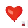 GEMAR-CR BASKISIZ KIRMIZI KALP BALON #005 ( 10 & 25CM & 100PCS )*1X50