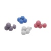 YAKUT-11653 (4PCS & KAPLAMASIZ RENKLİ PLASTİK) MANTAR İĞNE PLASTİK UÇLU YORGAN KLİPSİ NEVRESİM TUTUCU SABİTLEYİCİ*12X50