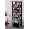 LUXURY SHOE RACK OM-0910-1023-0787 ( 5 KATLI ) ( SİYAH ) LÜKS PLASTİK AYAKKABILIK*8