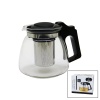 YAKUT-8882 ( 900ML ) ( CAM ) DEMLİK ( ÇELİK SÜZGEÇLİ & PLASTİK KULP & KAPAK & KROM ÇERÇEVE )*36