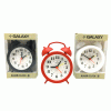 GALAXY MS-300 MASA ÇALAR SAAT ( PİLLİ ) ( RENKLİ PLASTİK ) ( KLASİK KULAKLI MODEL ) ( ÇAP: 8.5CM ) ( SESSİZ AKAR SANİYE )*60
