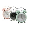 BELL ALARM CLKN-2296 (LÜX) (YUVARLAK& ÇİFT KULAK& METAL MİSKET AYAK) MASA ÇALAR SAAT (RENKLİ KASA) (GOLD=ÇUBUK-RAKAM)*36