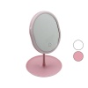 TABLE LAMP BAROTTİ DMR-8631 (YUVARLAK& DÜZ KENAR) (7) (LEDLİ & USB ŞARJLI) MAKYAJ AYNASI (90°)(TAKILIKLI AYAK)(R.PLS) (17.5CM)*59