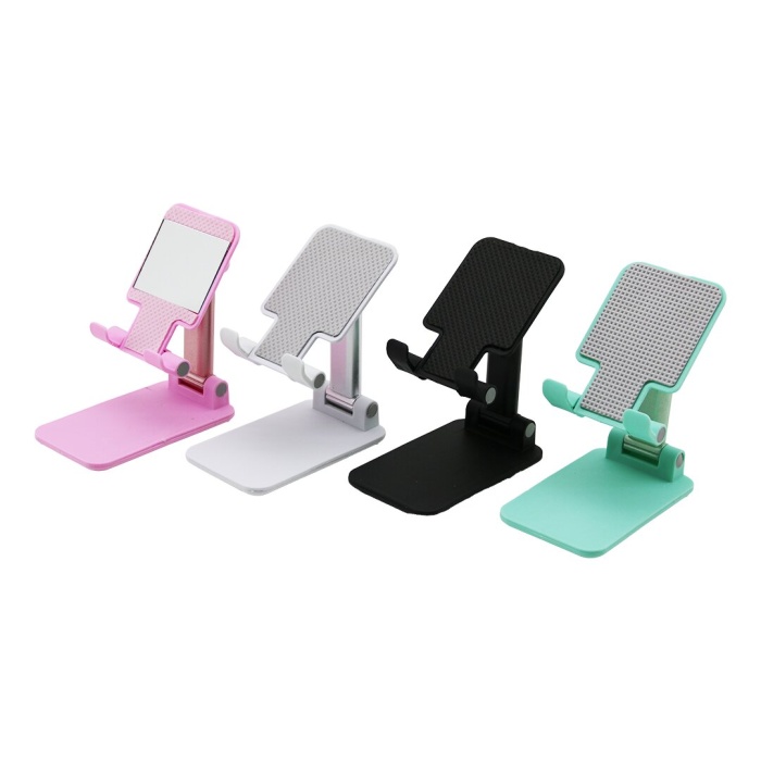 FOLDİNG DESKTOP PHONE STAND YAKUT-12963 ( AKROBAT ) MASA ÜSTÜ TELEFON TUTACAK ( SİYAH ) ( PLASTİK )*200