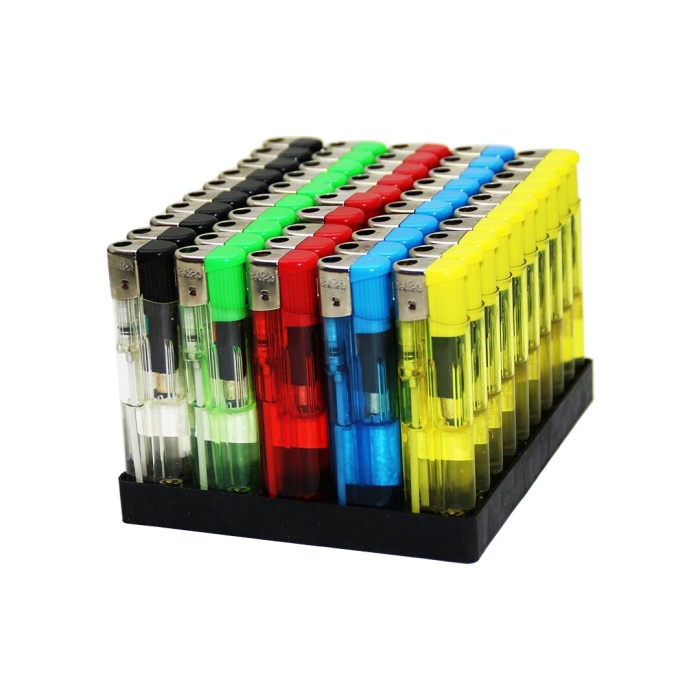 KOKO-518 ( ŞEFFAF RENKLİ PLASTİK ) MANYETÖLLÜ ( UZUN ) CEP ÇAKMAK ( GOLD ALEVLİK )*50X20