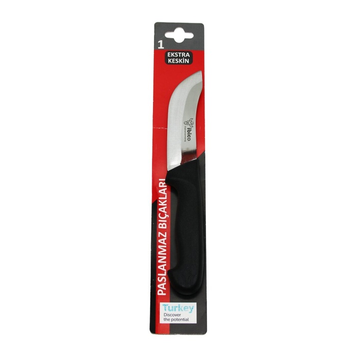 İBİCO CAVİT İNOX-320-Y ( YÜZME BIÇAK ) ( KURBAN BIÇAK ) BIÇAK SİYAH PLASTİK SAPLI*120