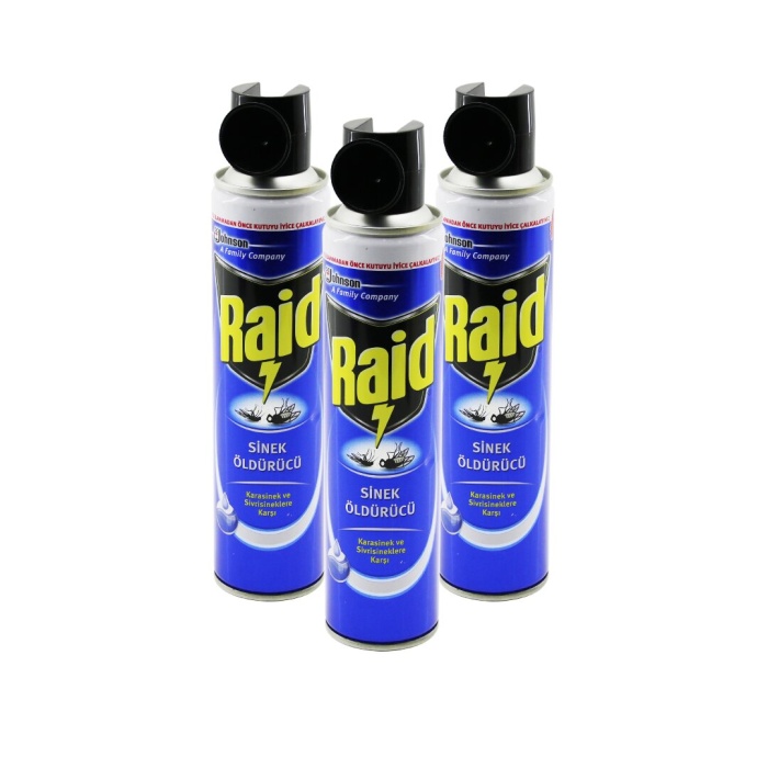 RAİD ( SPREY= KLASİK ) KARASİNEK & SİVRİSİNEK ÖLDÜRÜCÜ & SAVAR İLAÇ ( TURUNCU ŞİŞE ) ( 300ML )*12X4