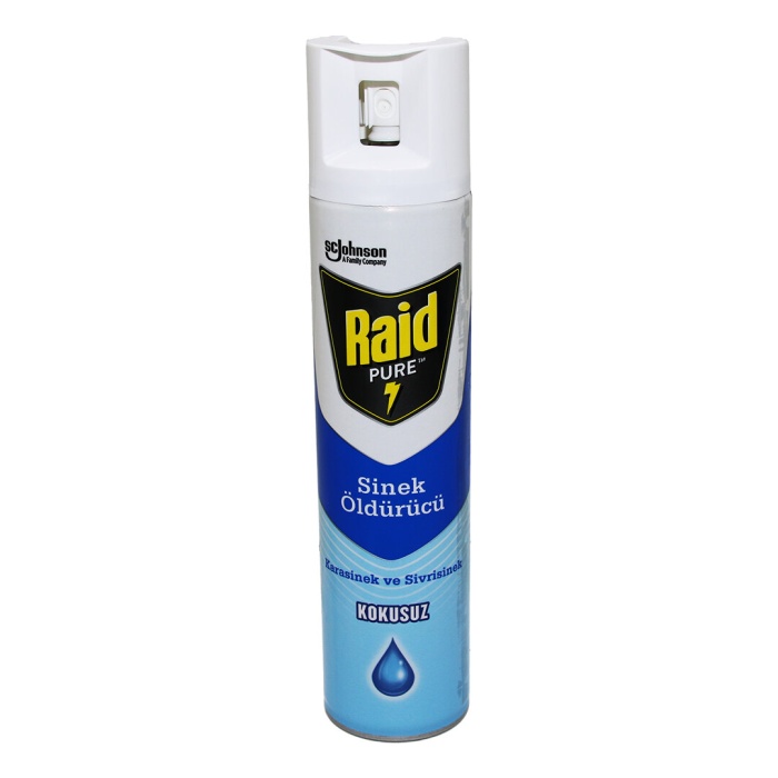 RAİD PURE ( SPREY= KOKUSUZ ) KARASİNEK & SİVRİSİNEK ÖLDÜRÜCÜ & SAVAR İLAÇ SPREY ( 300ML )*12X4