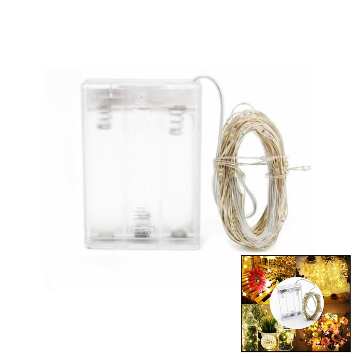 WINNBOSS WN-1212 ( 2 PİL ) ( 5MT ) ( GÜNIŞIK ) PERİ LED DEKOR LAMBA*10X100