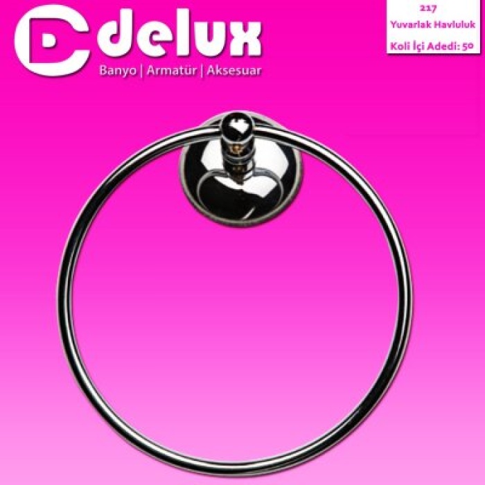 İBİCO BANYO BNY-217 ( YUVARLAK ) METAL ( HAVLULUK ) ( VİDALI MONTAJ )*50