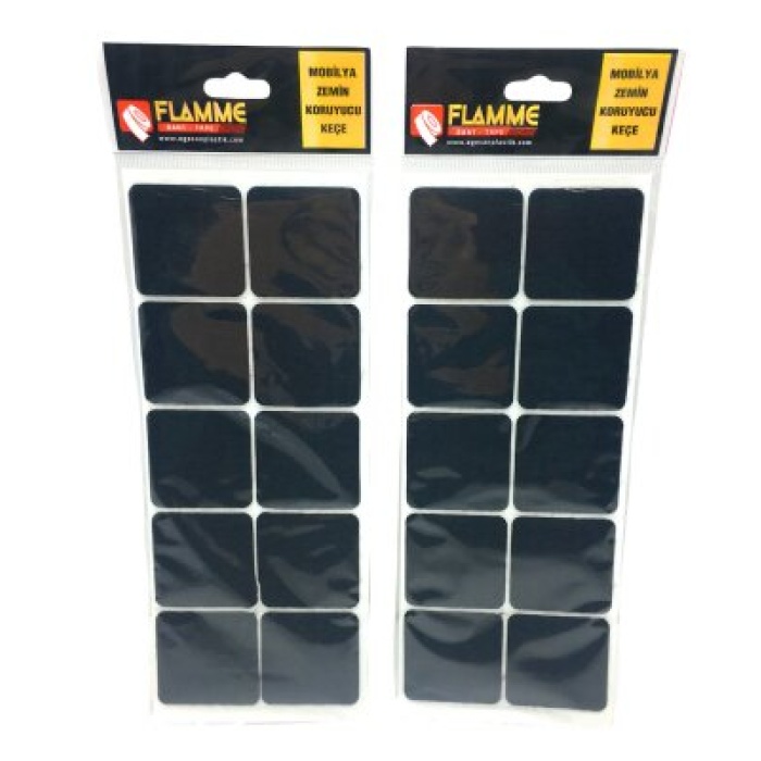 FLAMME ( 45MMX45MM ) ( KARE ) YAPIŞKAN KEÇE*25X36