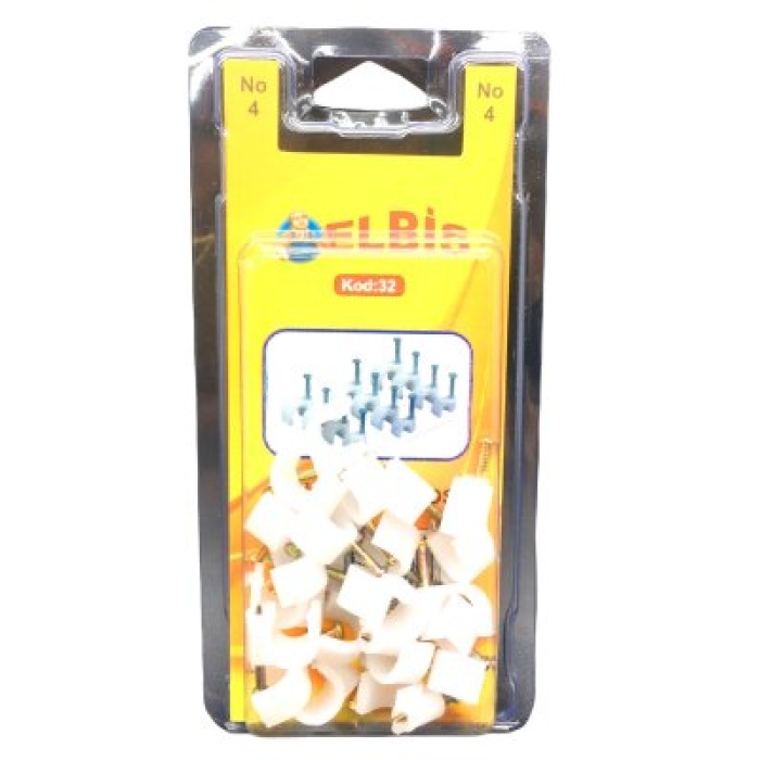 MEDALYAN DL-40 ( NO-4 ) ÇELİK ÇİVİLİ KROŞE ( 25PCS )*12X9