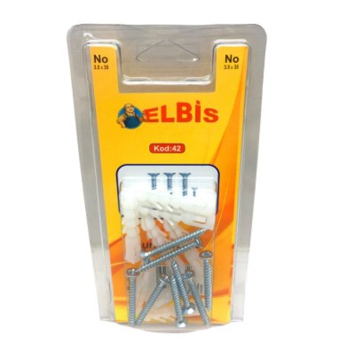 MEDALYAN DL-32 ( 3.5X35 ) DÜBELLİ VİDA ( DUBEL=NO-6 )  ( 13PCS )*12X10