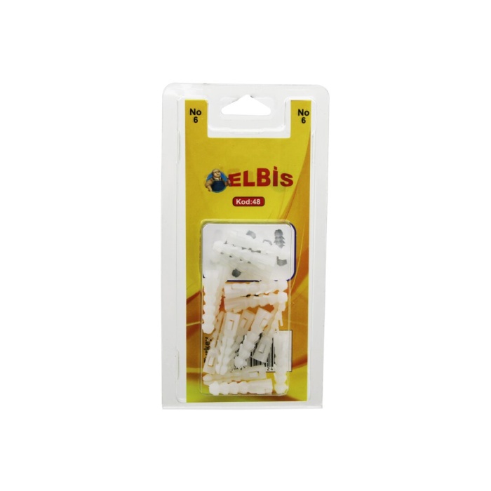 MEDALYAN DL-36 ( NO-6 ) DÜBEL BEYAZ ( 35PCS )*12X9