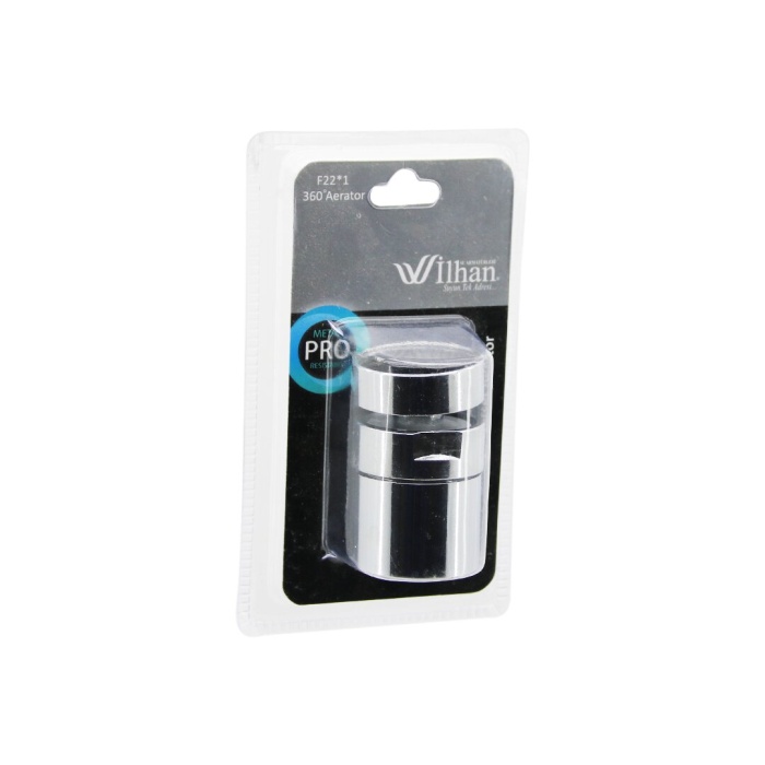 İLHAN PRO METAL F22-1 (UZATMALI) (360° OYNAR) (DİŞİ & İÇ DİŞLİ) PERLATÖR MUSLUK UCU (VAKUMLU) (BRKT-055257)*250