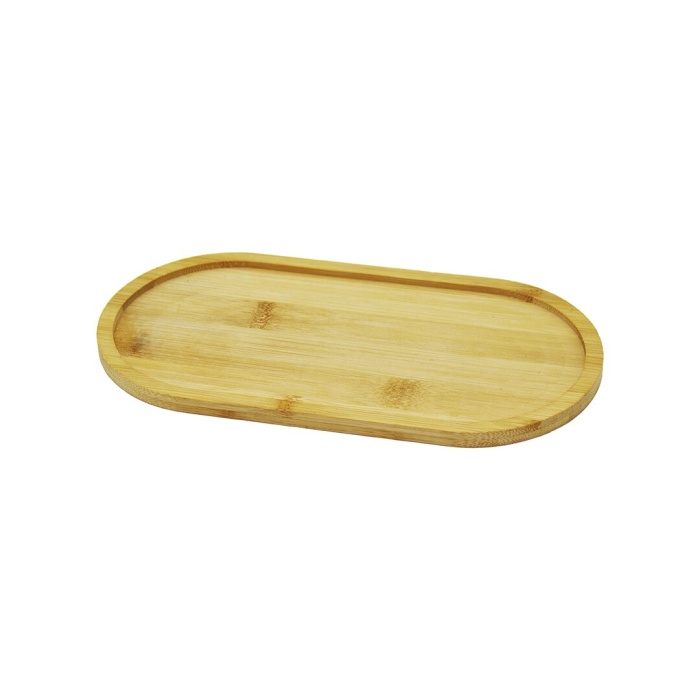 PABLITO PBT-278 ( OVAL ) AHŞAP BAMBU YAĞDANLIK ALTLIK ( MİNİ TEPSİ ) ( 20X10X0.8CM )*240
