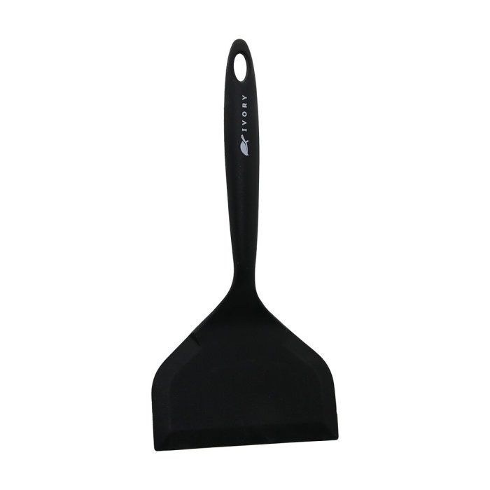 IVORY IVO-SL164 ( SİLİKON & SİYAH ) ( JUMBO & GENİŞ AĞIZ ) SPATULA ( 25.5CM -- AĞIZ: 12CM )*240