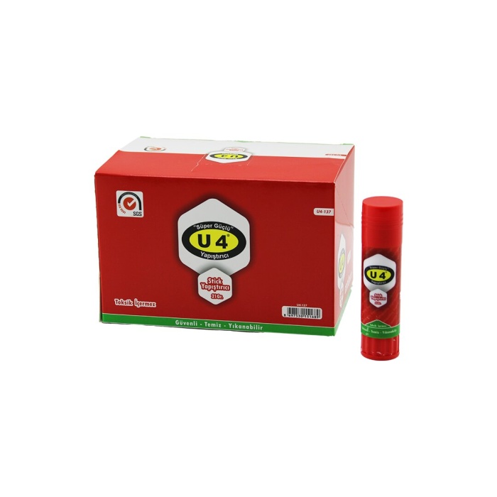U-4 U4-137 ( 21GR ) STİCK YAPIŞTIRICI ( TOKSİT İÇERMEZ ) ( GÜVENLİ & TEMİZ & YIKANABİLİR )*24X24