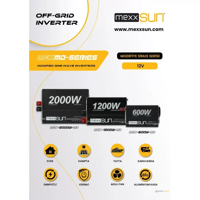 Mexxsun Modifiye sinüs 12V 600W